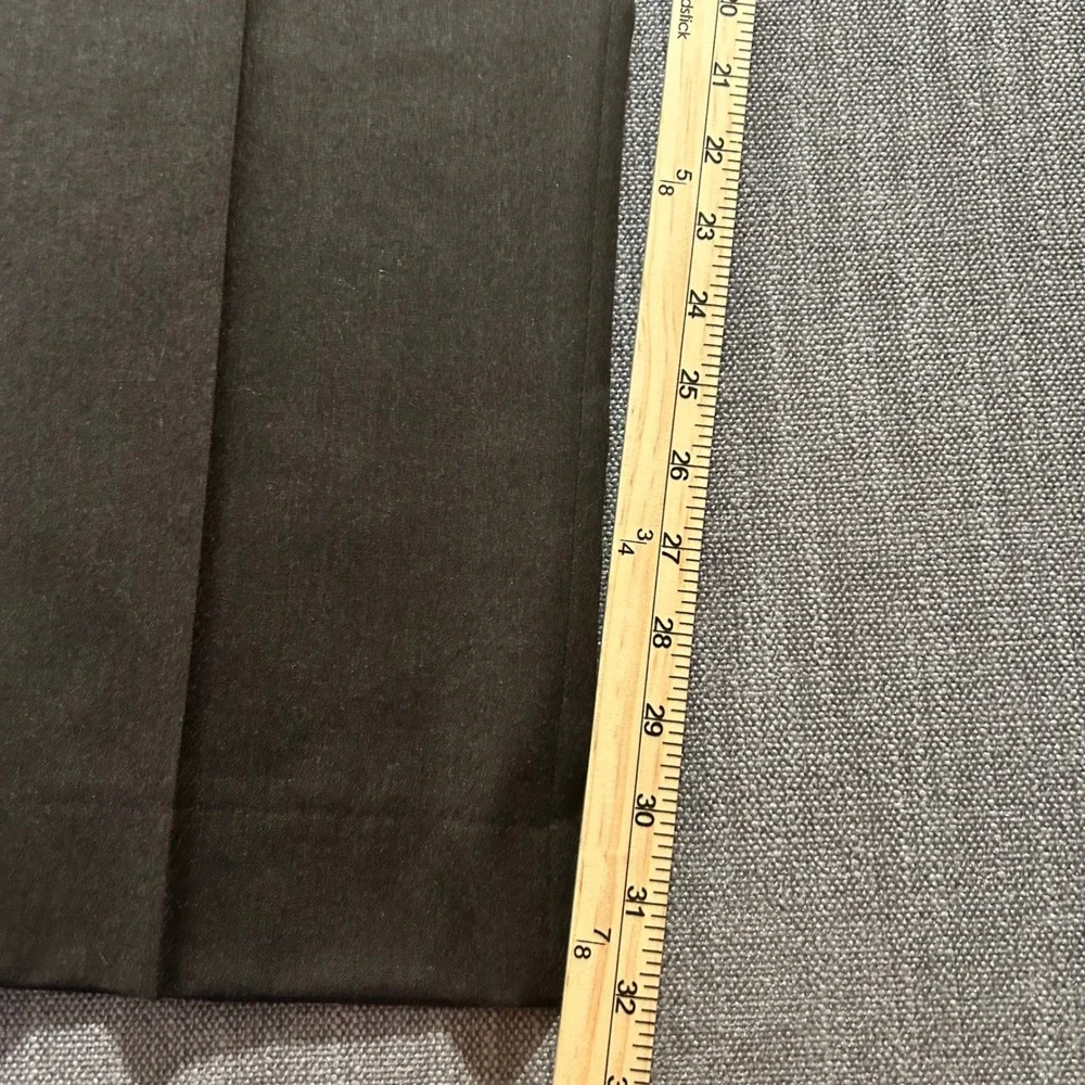 Brooks Brothers 346 Dress Pants Mens 39x30 Brown 100% Wool Flat Front Trousers